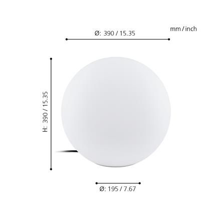 ไฟทางเดิน EGLO MODERN MONTEROLO 98102 สีขาว_2