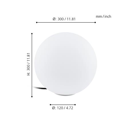 ไฟทางเดิน EGLO MODERN MONTEROLO 98101 สีขาว_2