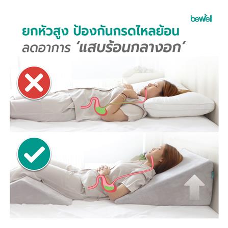 หมอนสุขภาพ โฟม BEWELL MULTIPOSTURE WEDGE 60x64x25 ซม. สีเทา_1