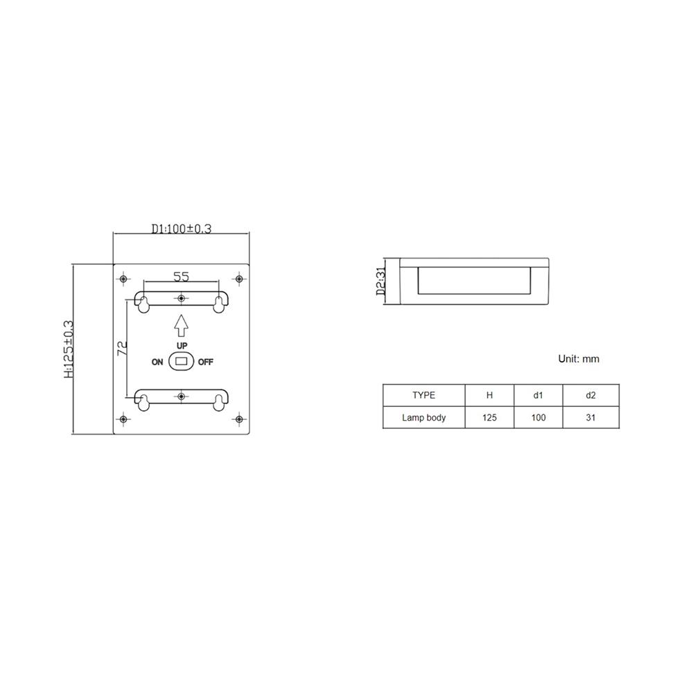 ไฟผนังภายนอก SOLAR PHILIPS BWC010 LED1/730 0.75 วัตต์ WARM WHITE สีดำ