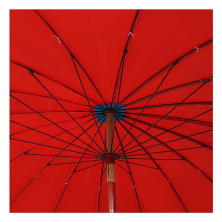ร่มสนามกลม SPRING AM001 50X18 นิ้ว สีแดง_2