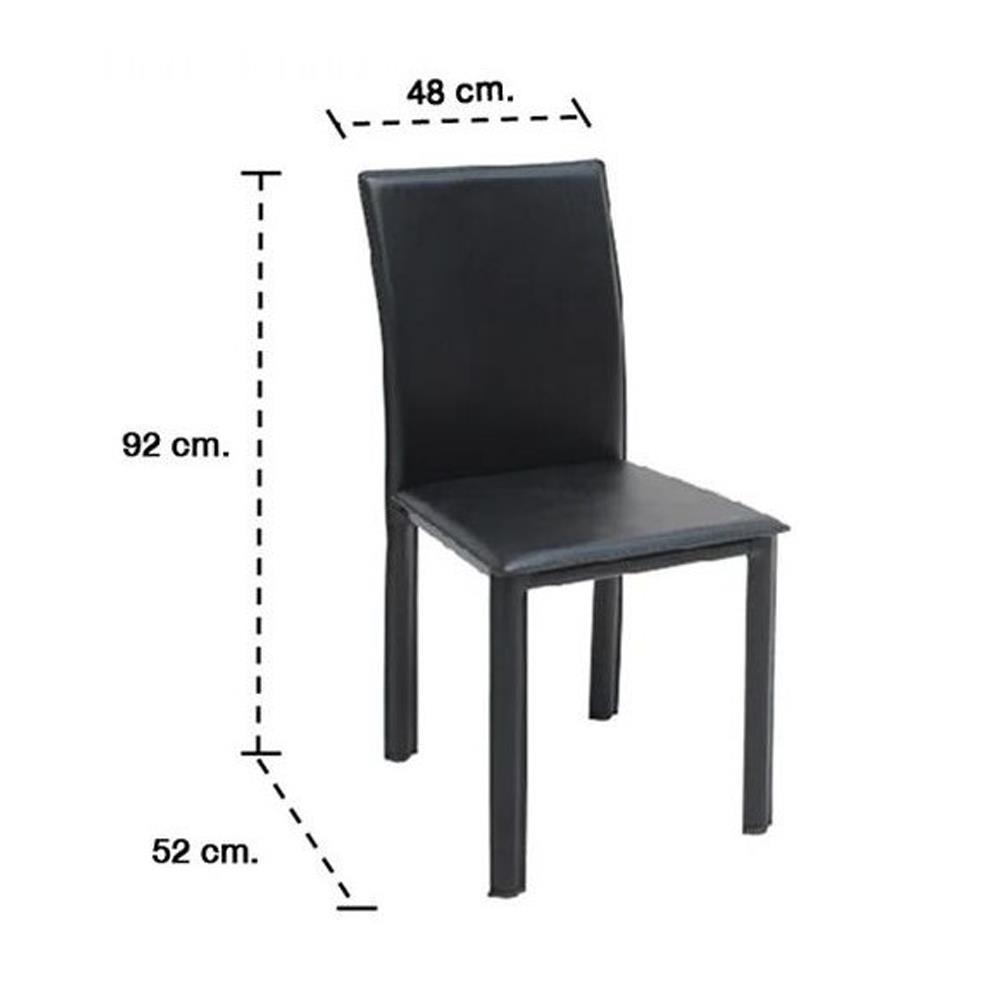 เก้าอี้ห้องอาหาร KONCEPT ASINA สีดำ