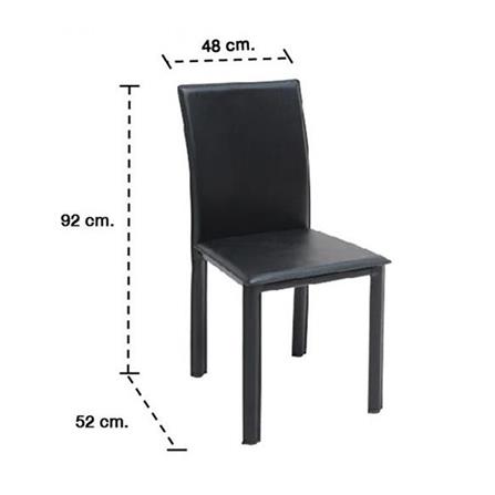 เก้าอี้ห้องอาหาร KONCEPT ASINA สีดำ_3