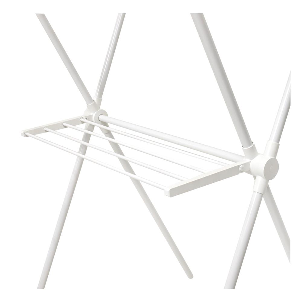 ราวแขวนผ้าขาไขว้พับได้ PLIM 72x67x134 ซม. สีขาว