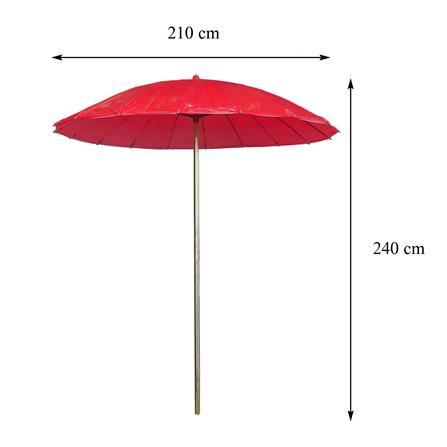 ร่มสนาม SPRING AM001 42X18 นิ้ว สีแดง_8