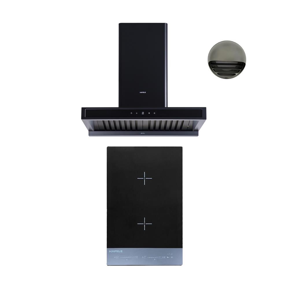 เตาฝัง+เครื่องดูดควัน HAFELE SLIDING+BAYU