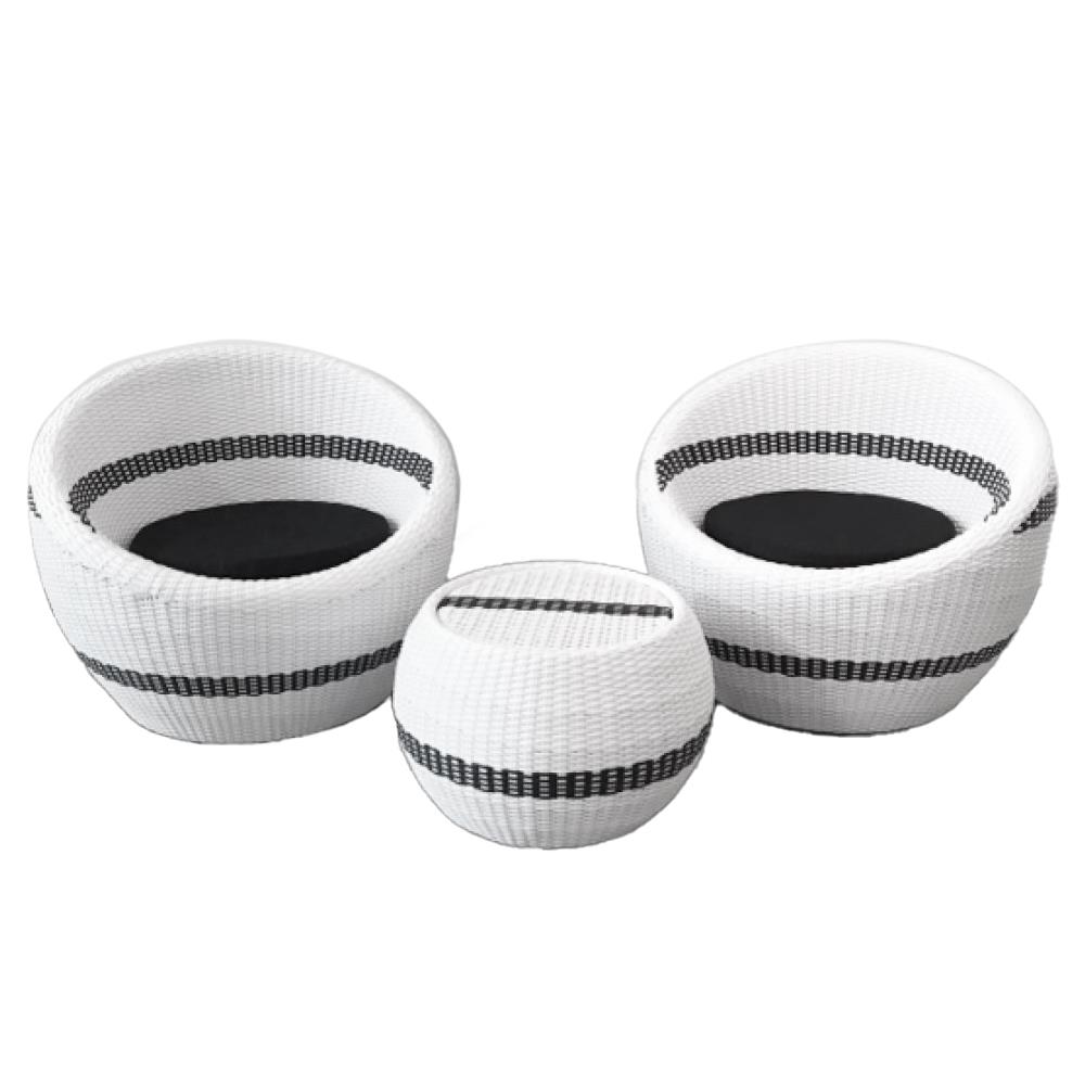 ชุดสนาม 2 ที่นั่ง IVY LV010 BUBBLE LIVING สีขาว