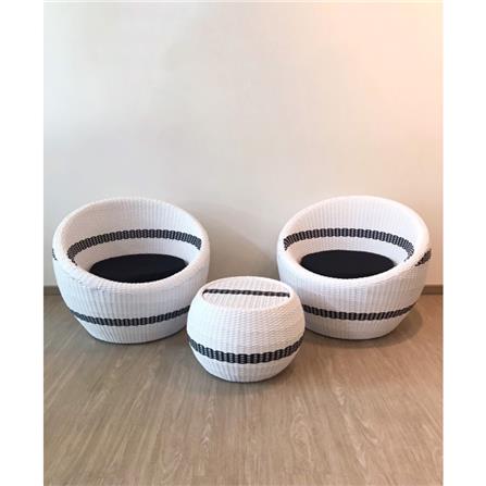 ชุดสนาม 2 ที่นั่ง IVY LV010 BUBBLE LIVING สีขาว_1