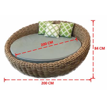 เตียงพักผ่อน IVY DB038 BELUGA DAYBED สีครีม_2