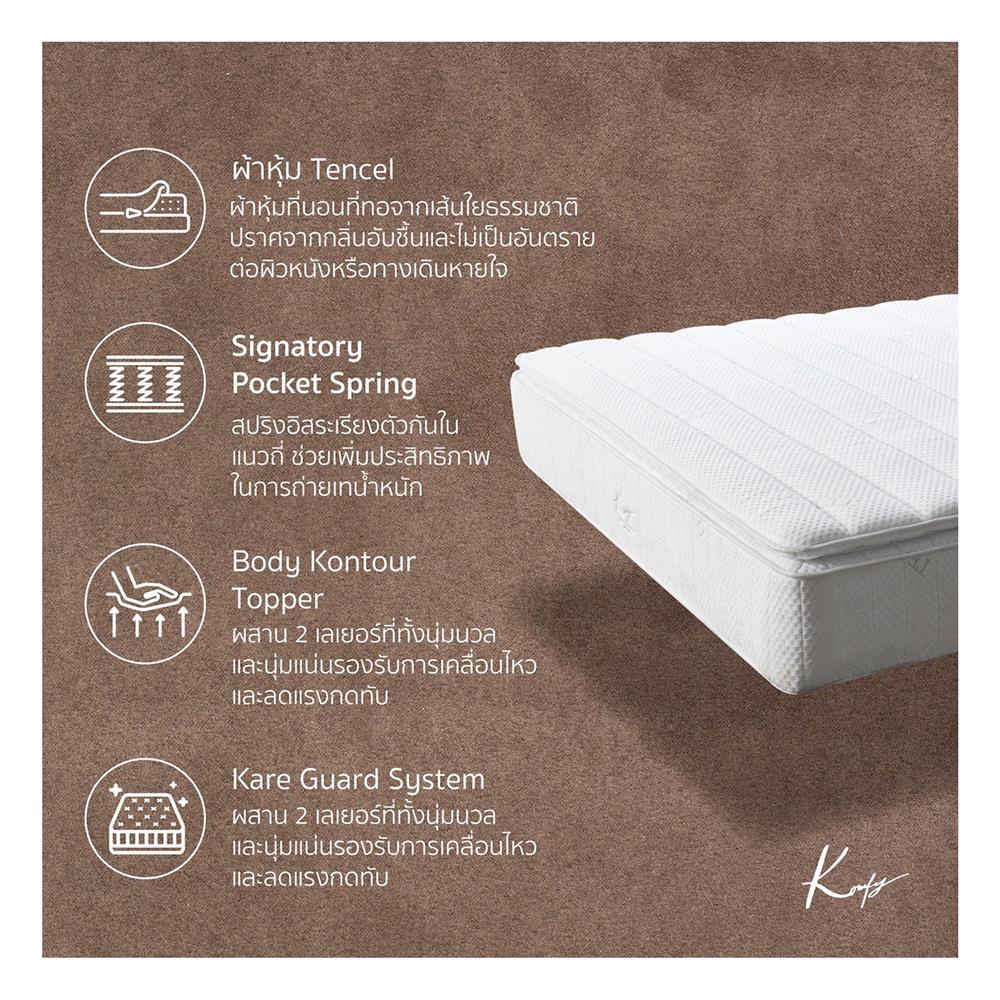 ที่นอน 6 ฟุต KOMFY KLOUD KOSMO (พร้อมชุดเครื่องนอน 6 ชิ้น)