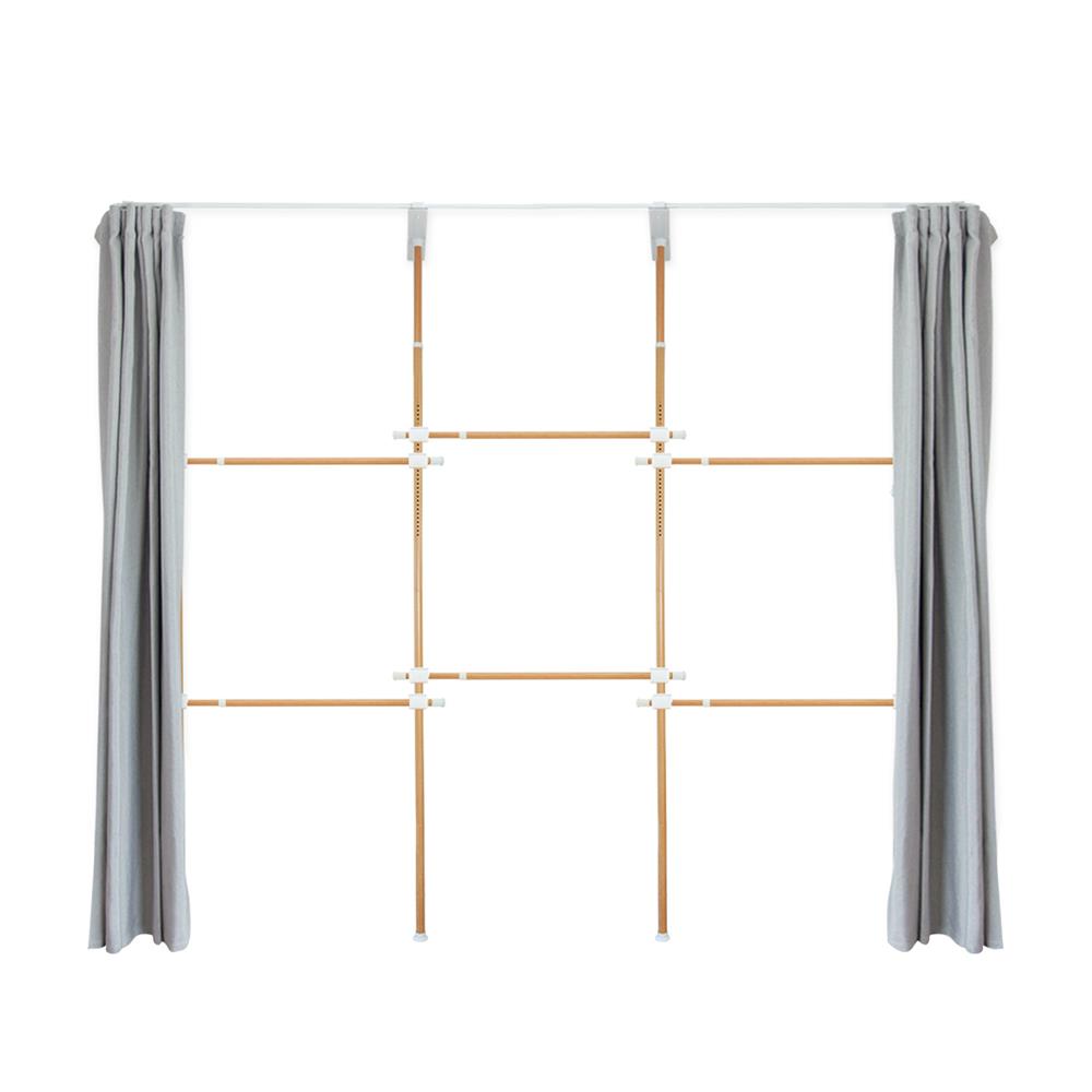 ราวแขวนผ้า 6 ราวแขวน TUGU R32M-GR ลายไม้