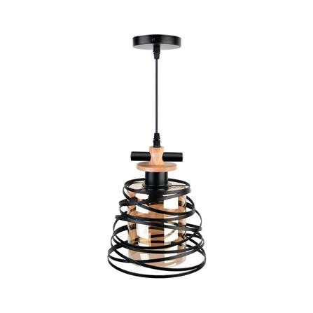 ไฟช่อ LUMAX MDL 01-02928 สีดำ/ชา/น้ำตาล 1 หัว