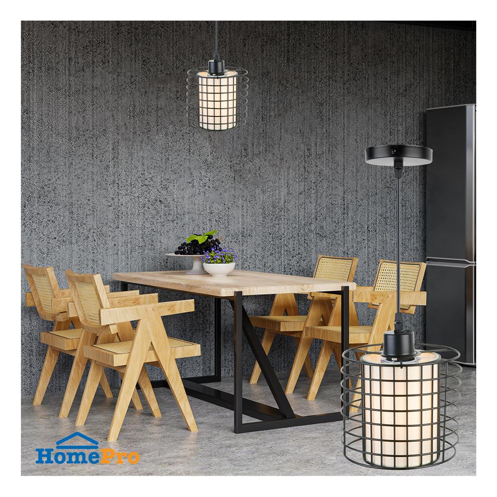 ไฟช่อ LUMAX 01-02923 สีดำ/น้ำตาล 1 หัว