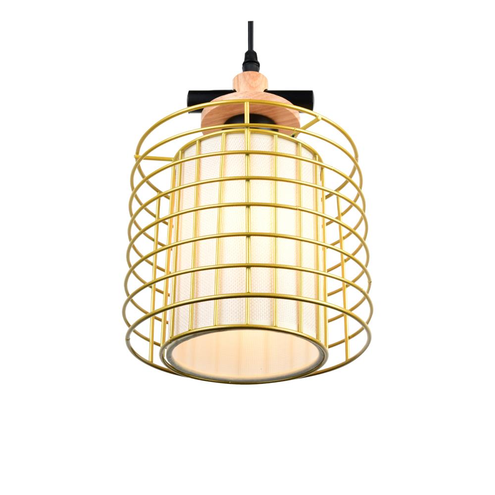 ไฟช่อ LUMAX 01-02924 สีน้ำตาล/ทอง 1 หัว