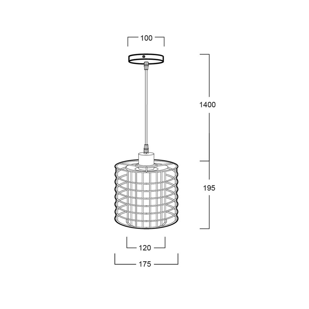ไฟช่อ LUMAX 01-02924 สีน้ำตาล/ทอง 1 หัว