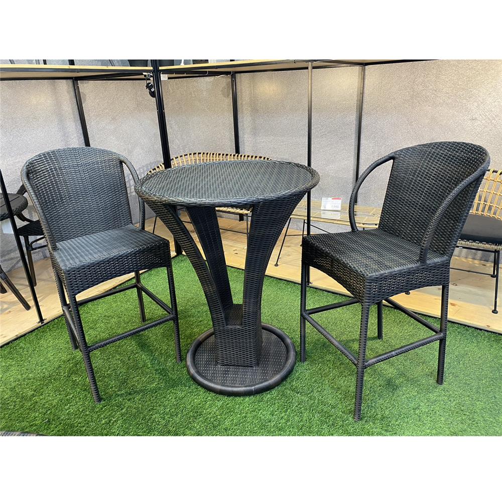 ชุดบาร์หวายเทียม IVY BS010 ROUTE BAR SET สีน้ำตาลเข้ม