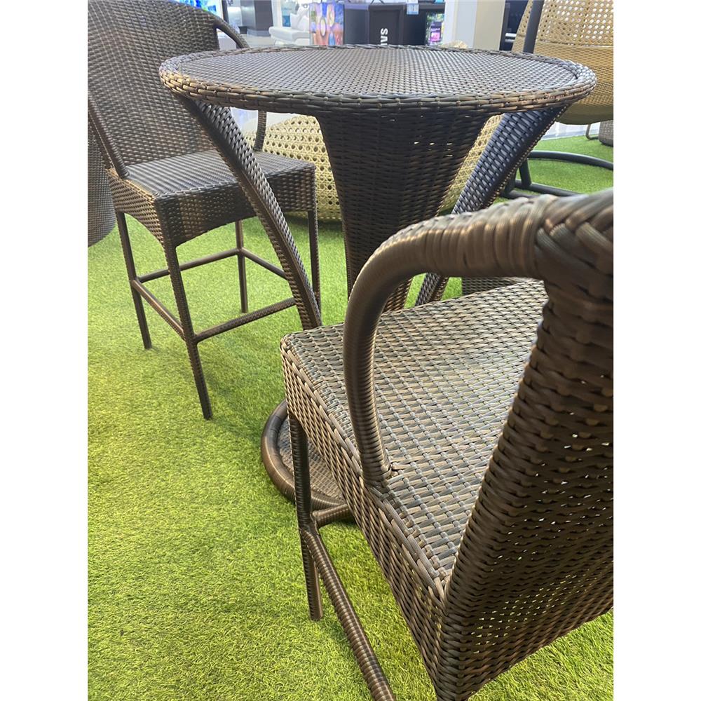 ชุดบาร์หวายเทียม IVY BS010 ROUTE BAR SET สีน้ำตาลเข้ม