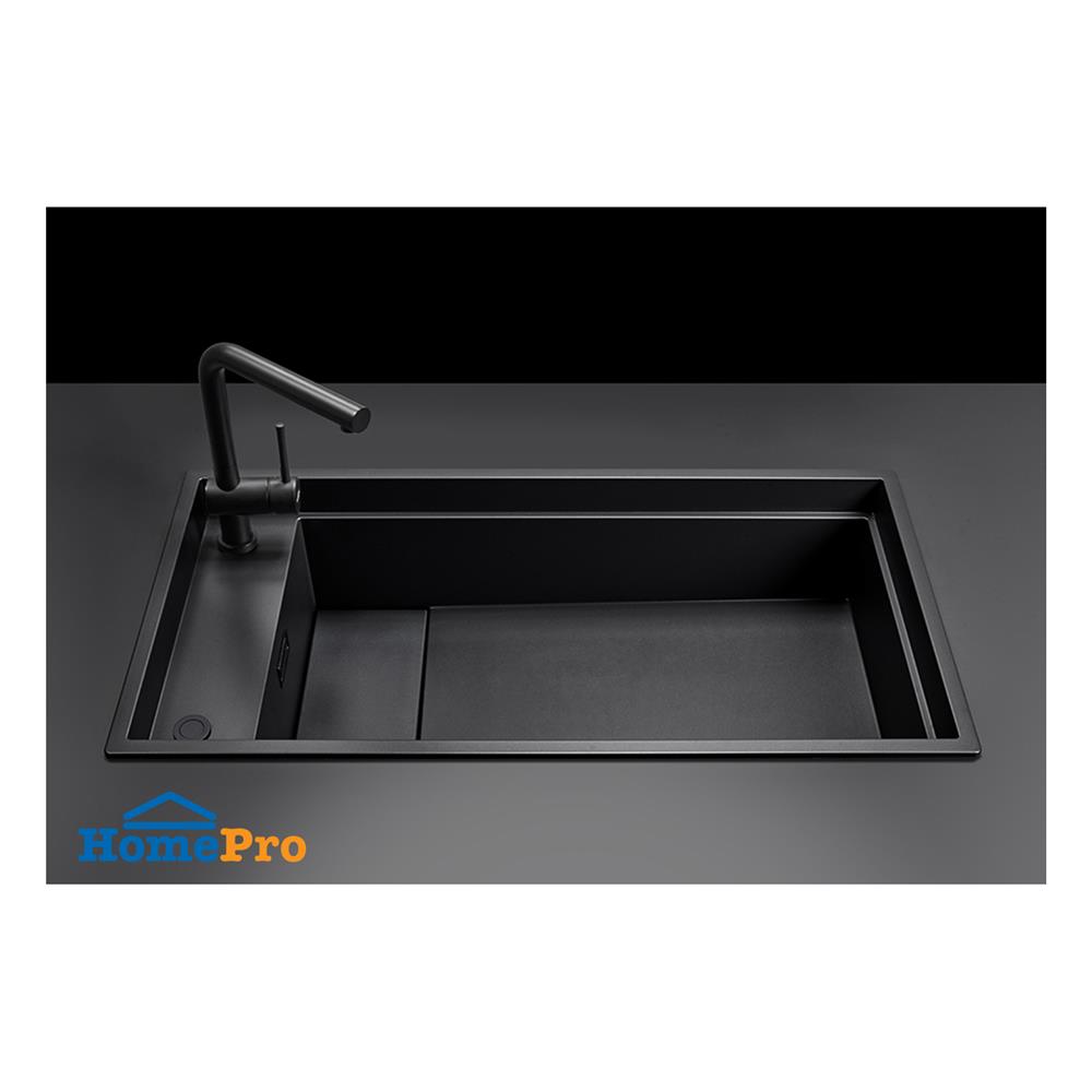 ซิงค์ฝัง 1 หลุม METRIX DIALOGO-ST-K86 สีดำ