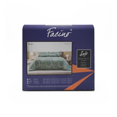 ชุดผ้าปูที่นอน 6 ฟุต 5 ชิ้น FACINO PRINT FA073_4