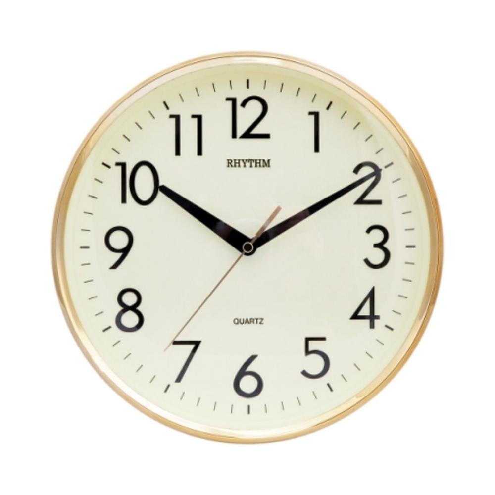 นาฬิกาแขวน RHYTHM CMG716BR18 10 นิ้ว สีทอง