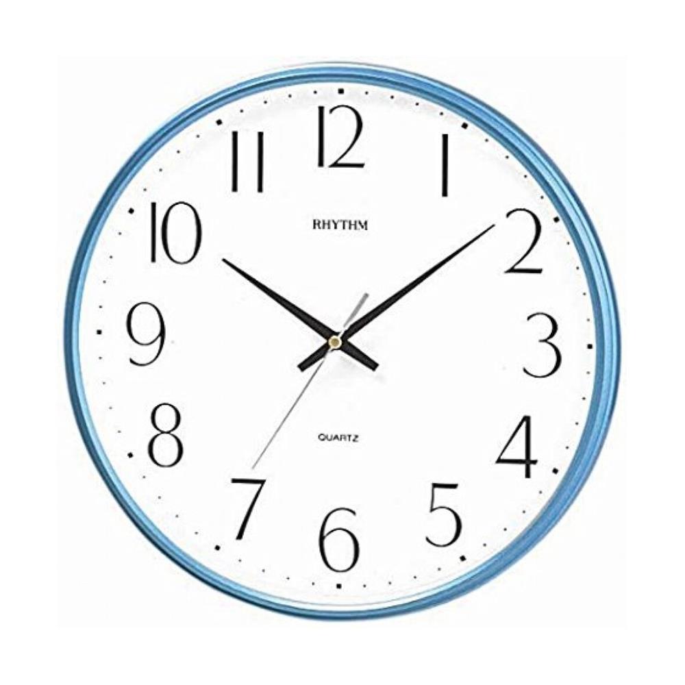 นาฬิกาแขวน RHYTHM CMG817NR04 12.5 นิ้ว สีฟ้า