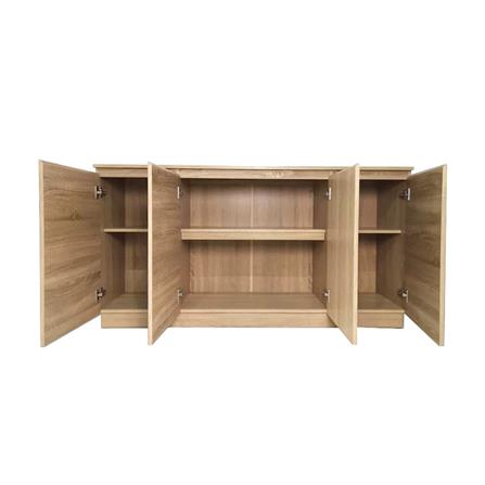 ตู้วางทีวี ME LIVING 160 ซม. สี SOLID OAK/MARBLE GREY_1