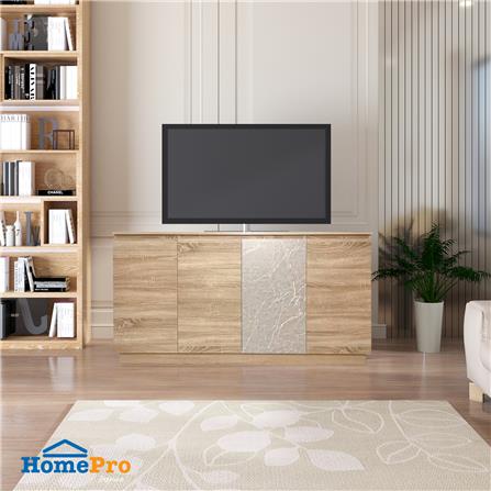 ตู้วางทีวี ME LIVING 160 ซม. สี SOLID OAK/MARBLE GREY_4