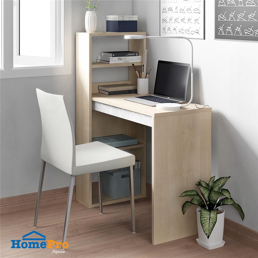 โต๊ะทำงาน ME LIVING 96 ซม. สี SOLID OAK/MARBLE