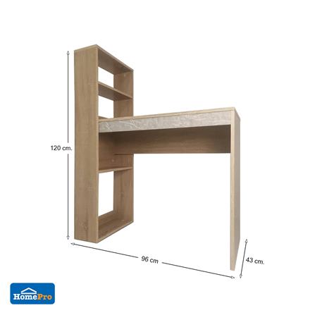 โต๊ะทำงาน ME LIVING 96 ซม. สี SOLID OAK/MARBLE_6