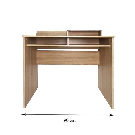 โต๊ะทำงาน ME LIVING 90 ซม. สี SOLID OAK/MARBLE GREY_4