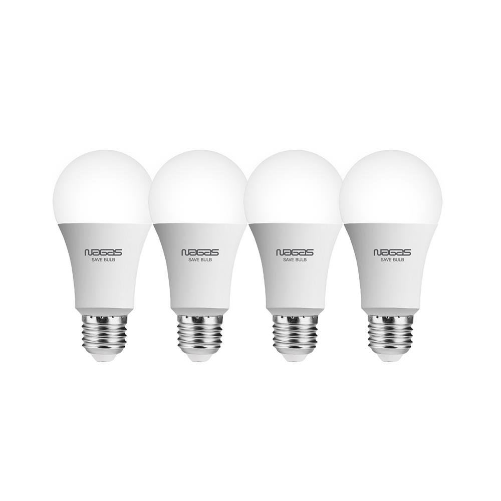 หลอด LED NAGAS SAVE BULB 13 วัตต์ DAYLIGHT E27 แพ็ก 4 ชิ้น