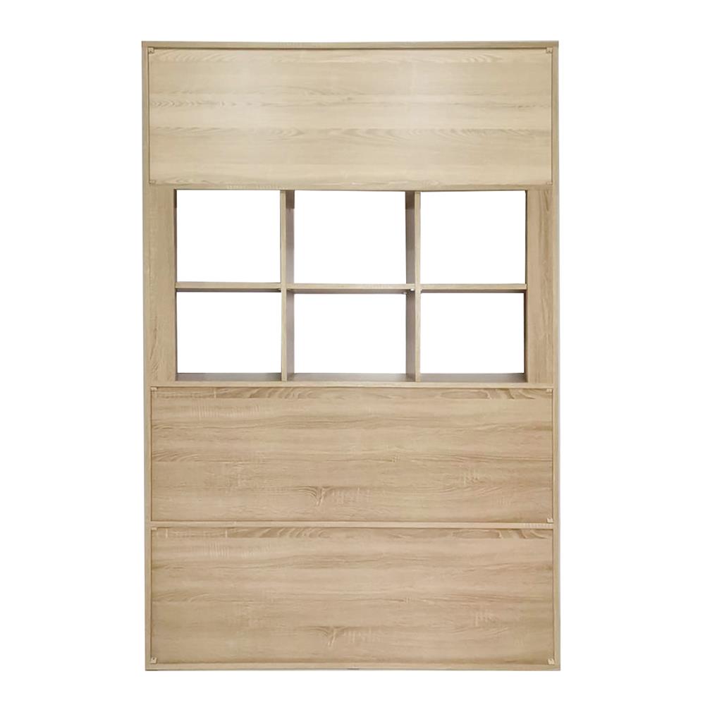 ชั้นวางของ 5 ชั้น ME LIVING สี SOLID OAK/MARBLE GREY