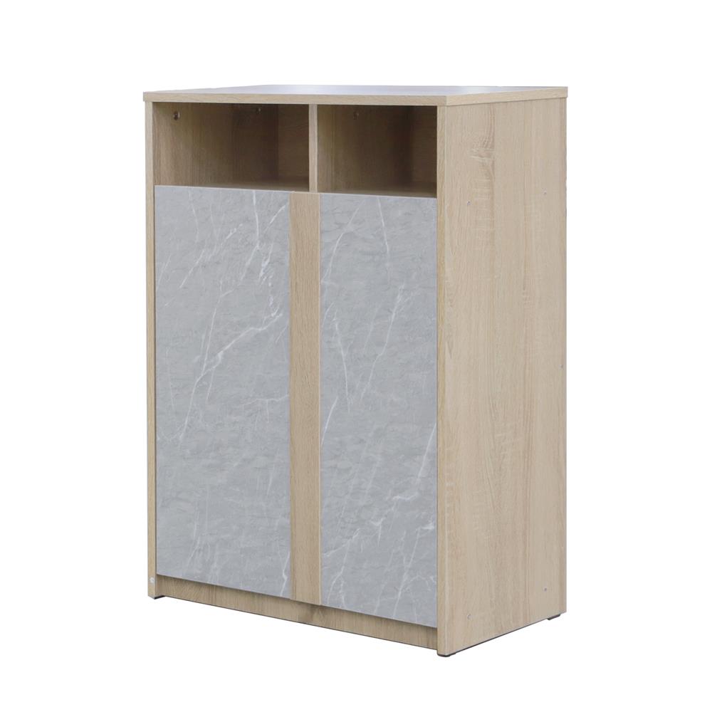 ตู้วางรองเท้า 12-15 คู่ ME LIVING สี SOLID OAK/MARBLE GREY