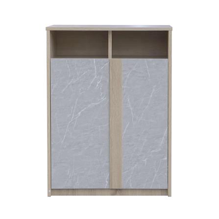 ตู้วางรองเท้า 12-15 คู่ ME LIVING สี SOLID OAK/MARBLE GREY_1