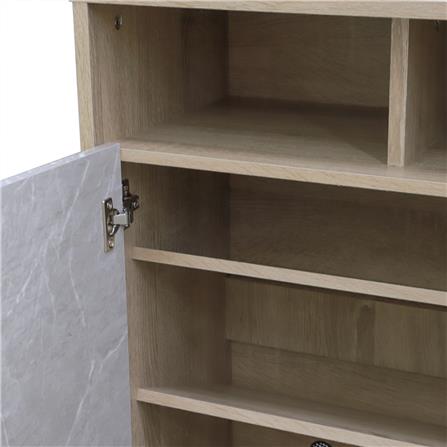 ตู้วางรองเท้า 12-15 คู่ ME LIVING สี SOLID OAK/MARBLE GREY_3