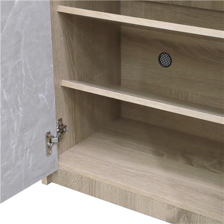 ตู้วางรองเท้า 12-15 คู่ ME LIVING สี SOLID OAK/MARBLE GREY_4