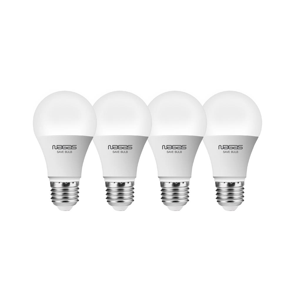 หลอด LED NAGAS SAVE BULB 9 วัตต์ DAYLIGHT E27 แพ็ก 4 ชิ้น