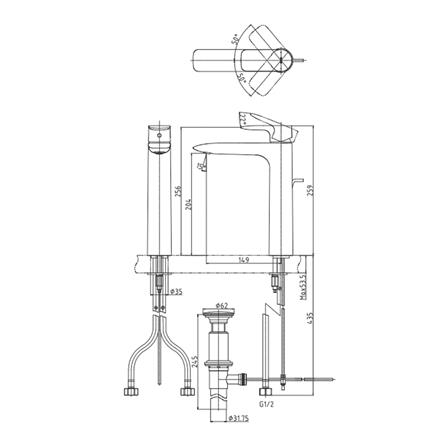 ก๊อกอ่างล้างหน้าผสม TOTO TLG04307T_1
