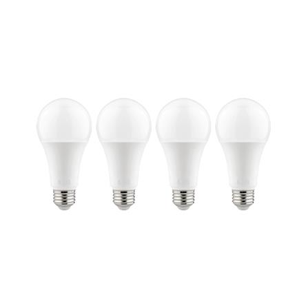 หลอด LED L&E A60 BULB 18 วัตต์ WARM WHITE E27 แพ็ก 4 ชิ้น