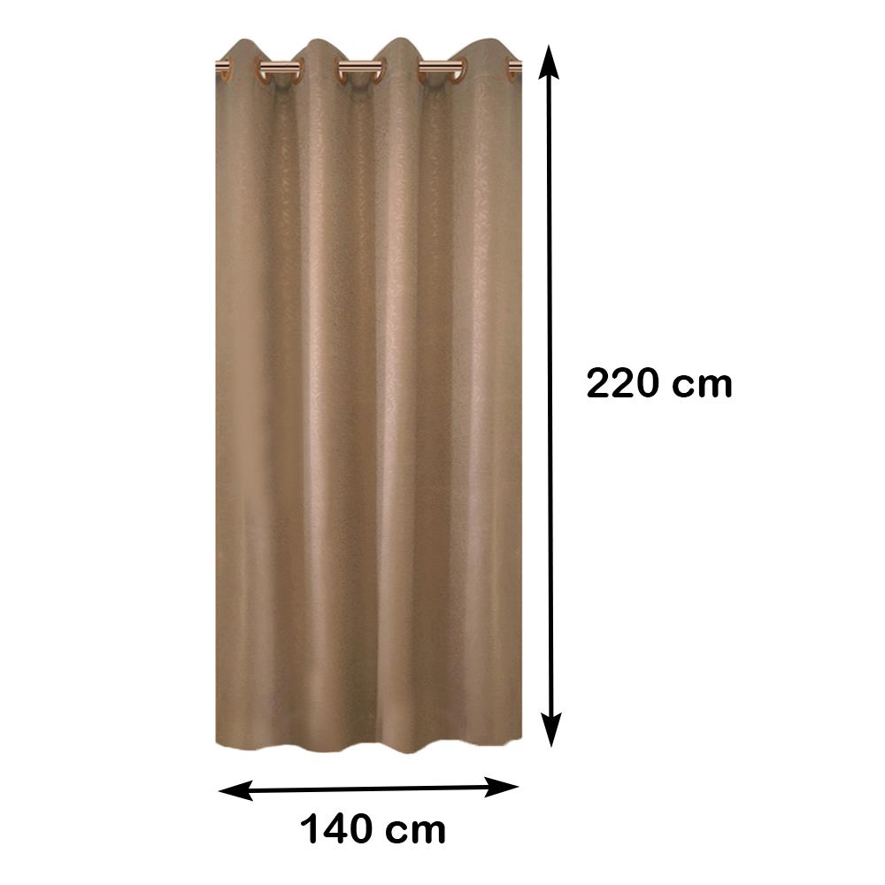 ผ้าม่าน EYELET HOME LIVING STYLE PROTEA UV 140X220 ซม. สีน้ำตาล