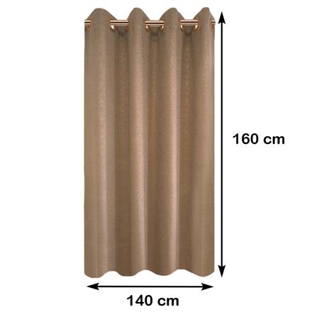 ผ้าม่าน EYELET HOME LIVING STYLE PROTEA UV 140X160 ซม. สีน้ำตาล_7