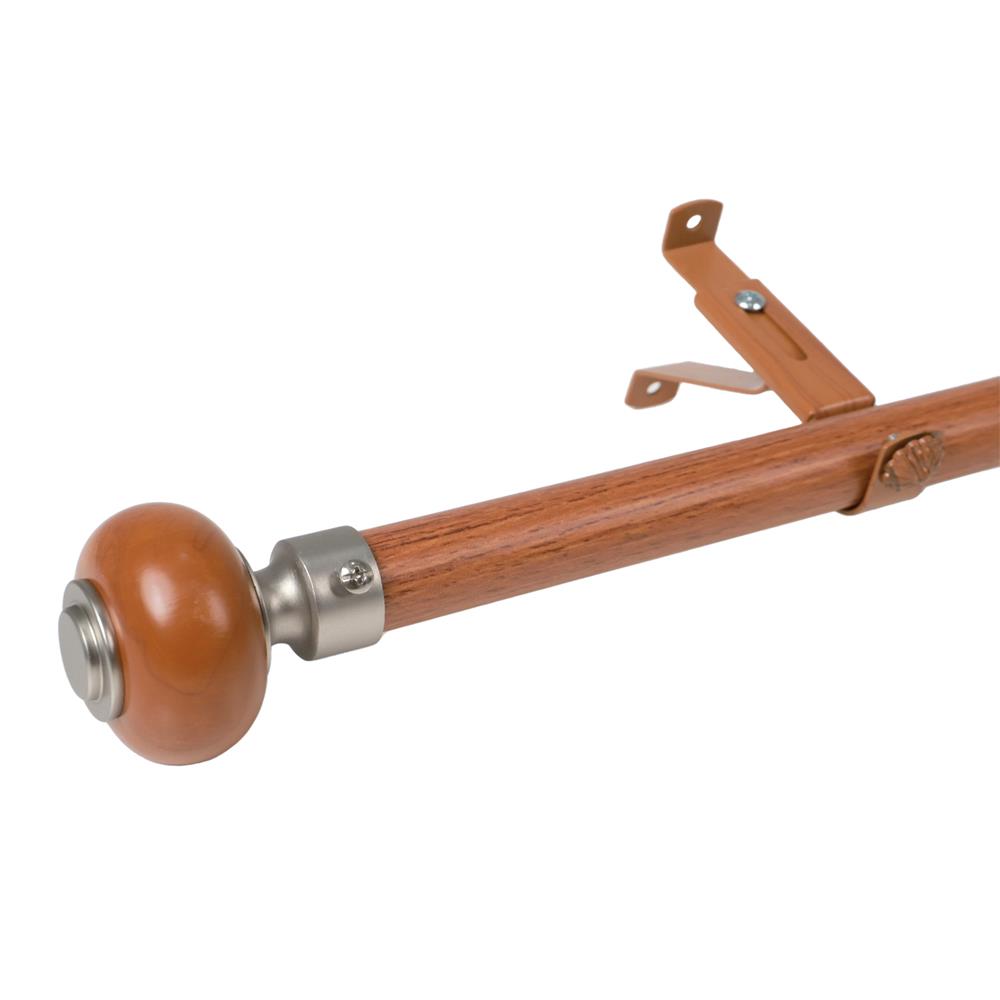 รางอะลูมิเนียม HOME LIVING STYLE MOON ยืดหด 185-350 ซม. สีน้ำตาล