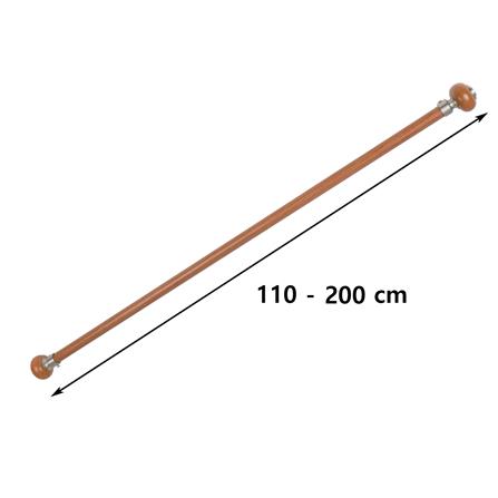 รางอะลูมิเนียม ยืดหด HOME LIVING STYLE MOON 110-200 ซม. สีน้ำตาล_5