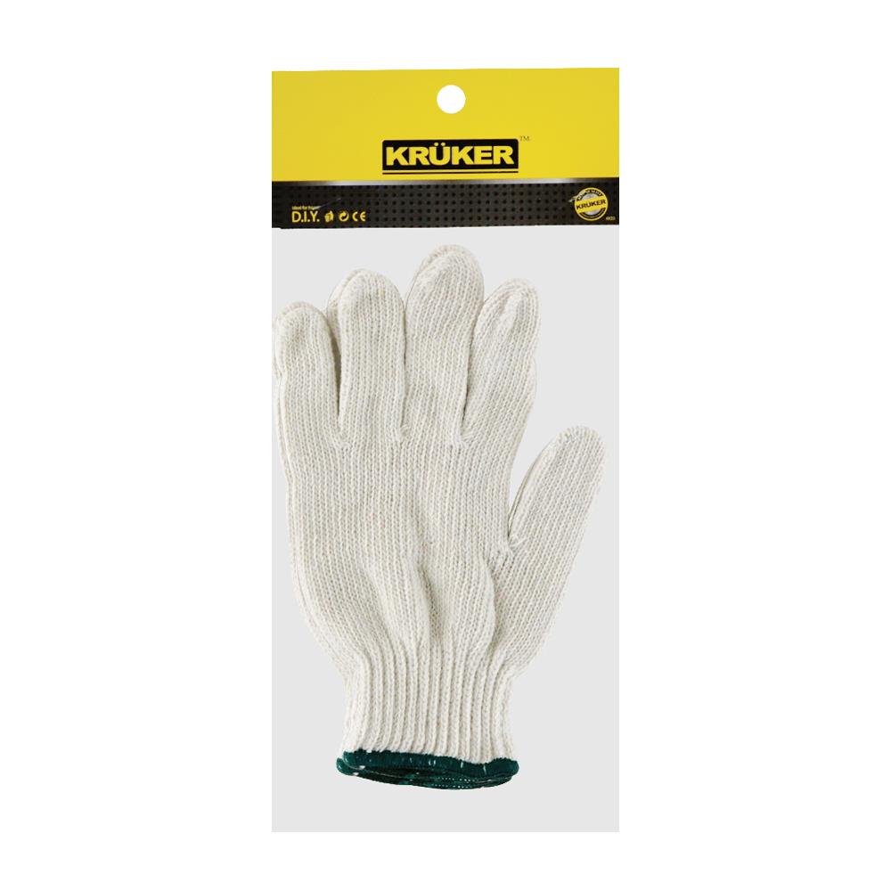 ถุงมือผ้าทำสวน KRUKER สีขาว