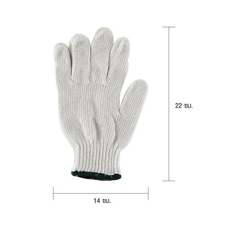 ถุงมือผ้าทำสวน KRUKER สีขาว_2