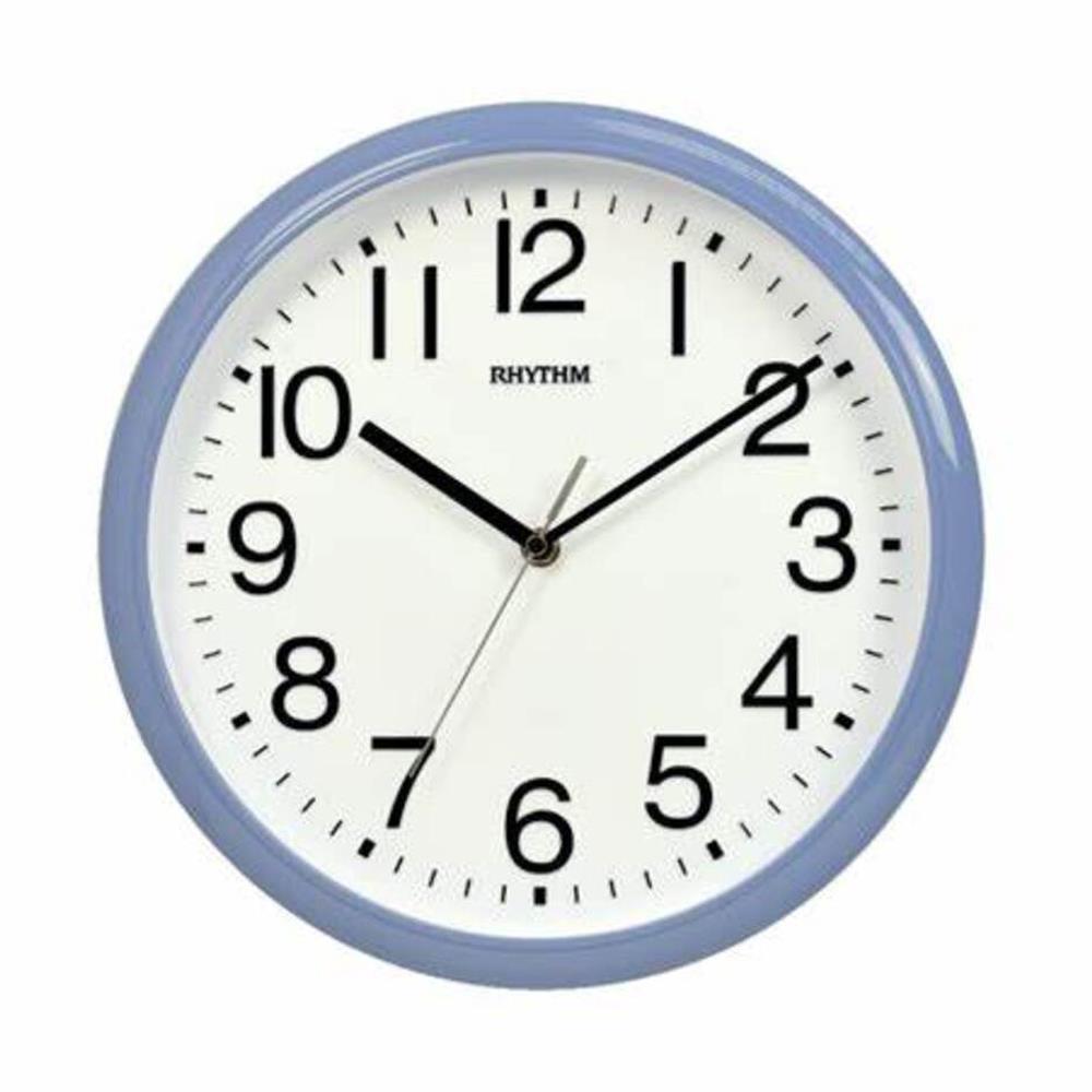นาฬิกาแขวน RHYTHM CMG579NR04 11.5 นิ้ว สีฟ้า