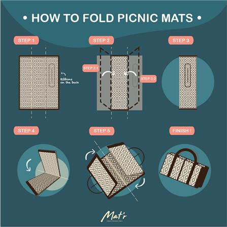 เสื่อพกพา MAT-ER BRIGHTEN 90X180 ซม. สีส้ม-ฟ้า-ครีม-ขาว_3