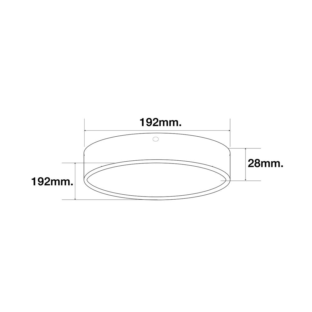 ดาวน์ไลท์ LED HI-TEK HFLEPS18WB 7.5 นิ้ว 18 วัตต์ WARM WHITE สีดำ