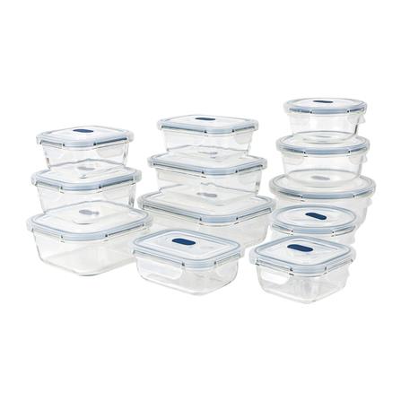 ชุดกล่องอาหาร SUPER LOCK 6412/24 24 ชิ้นรวมฝา