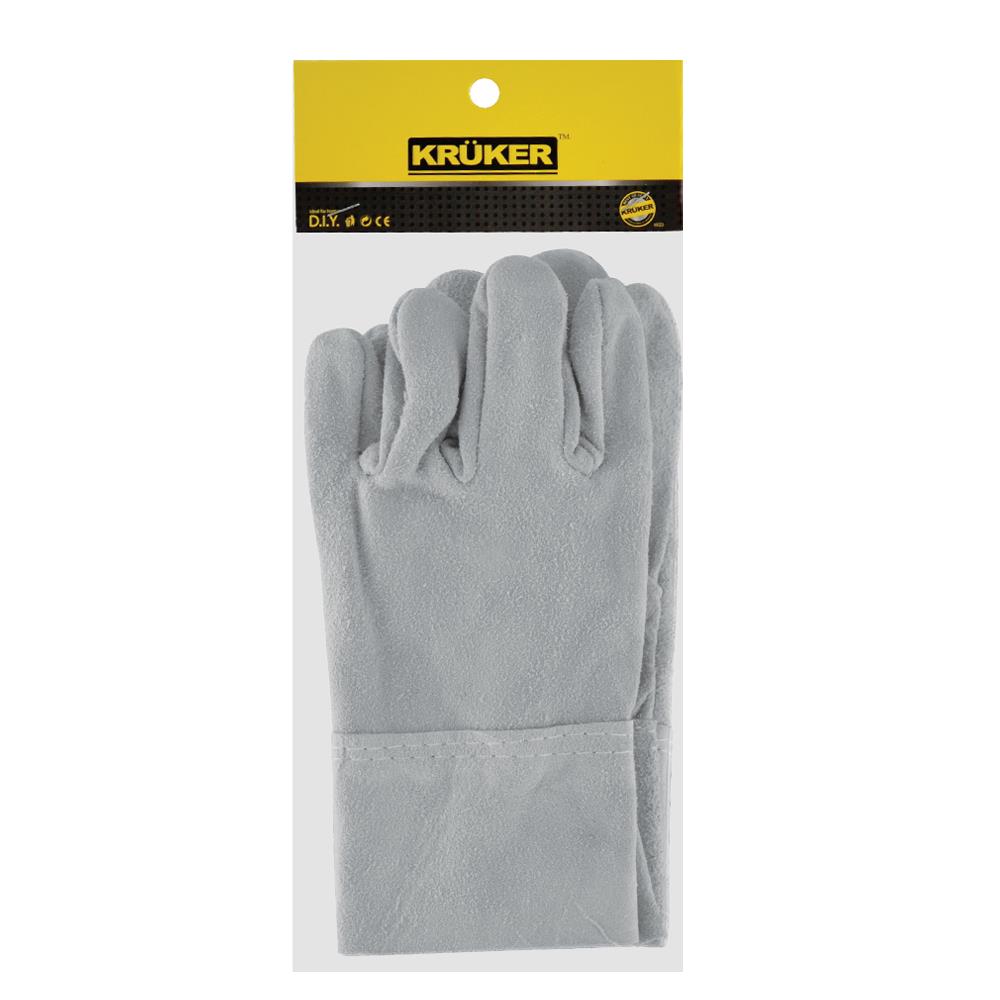 ถุงมือหนังทำสวน KRUKER สีเทา